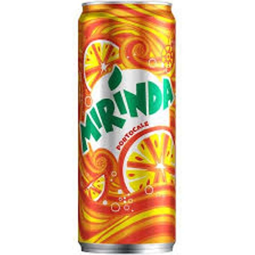 Mirinda orange canned