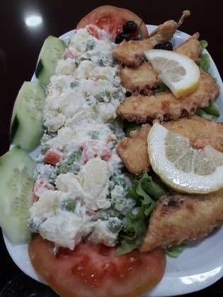 Filetes de Polvo C/ Salada Russa