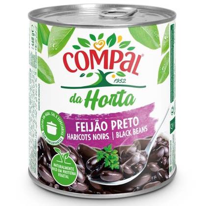 Compal Horta Feijao Preto Black Beans 845 g