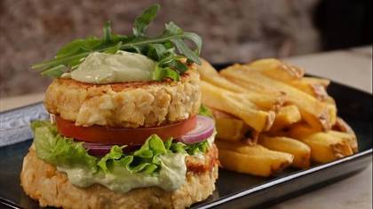 Grain & Feta Cheese Burger