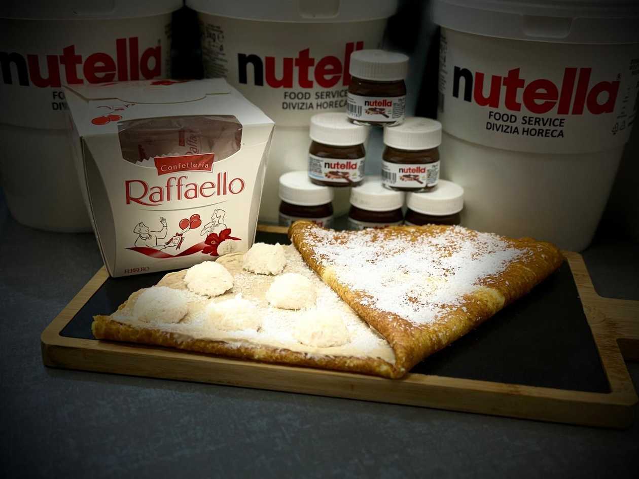 Crepe with Nutella and Raffaello