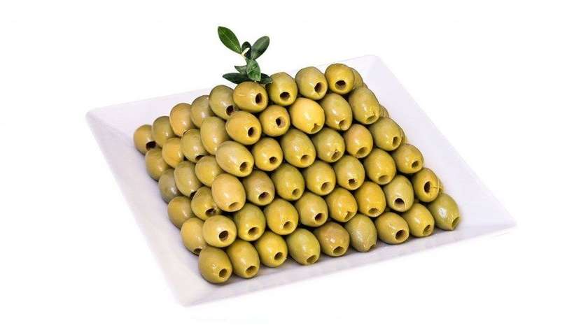 Large Italian Green Seedless Olives with Rosemary and Oregano