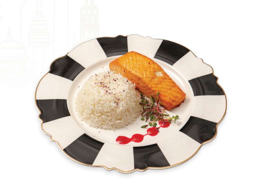 Salmon with Wild Rice