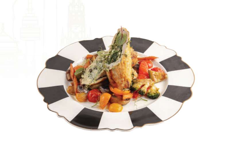 Chicken Roulette with spinach and ricotta cheese