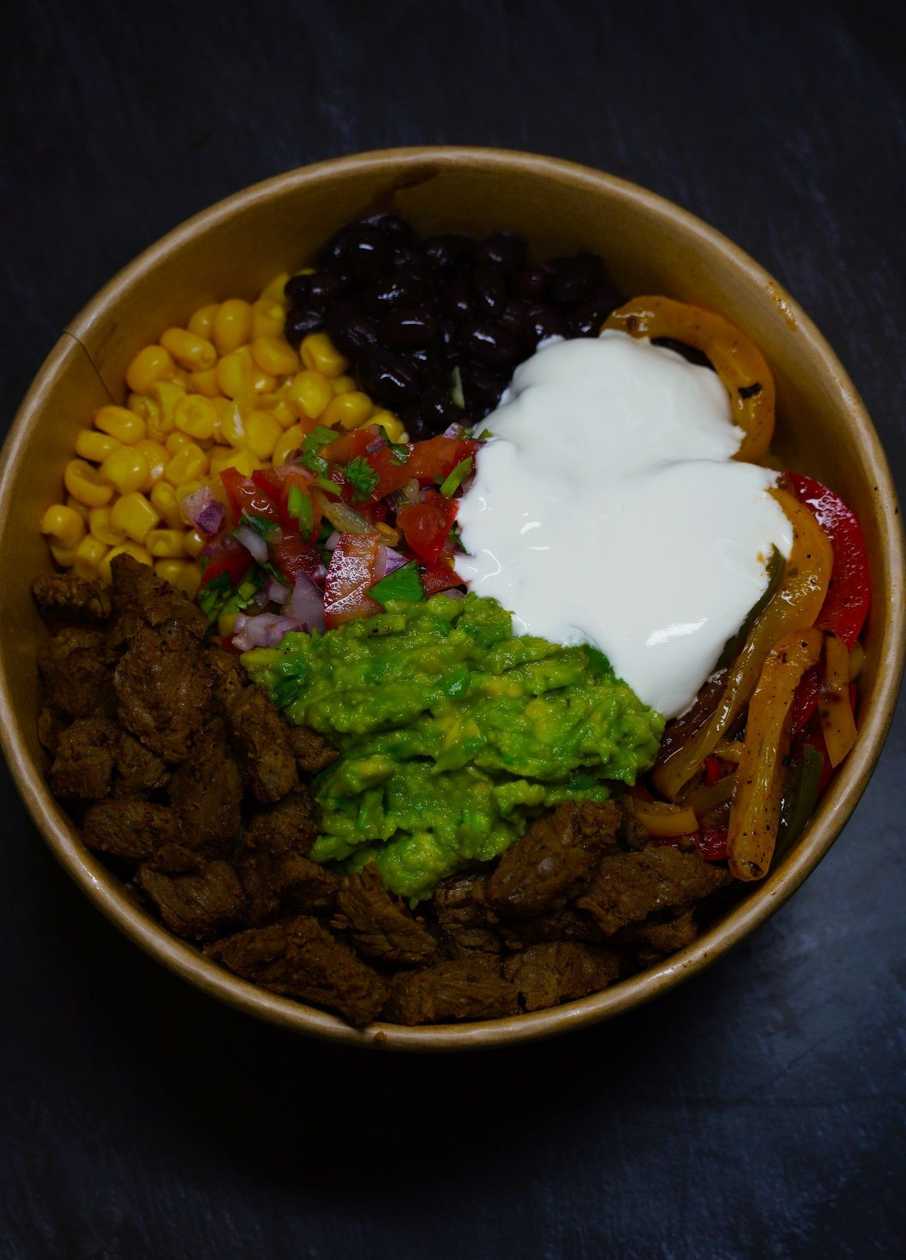 Beef burrito bowl