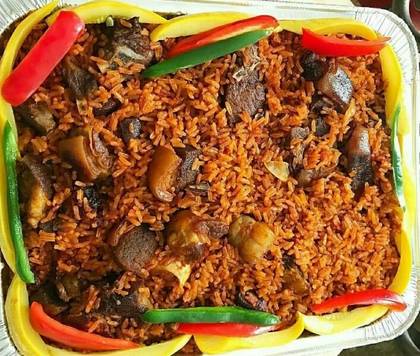 Assorted Goat Jollof