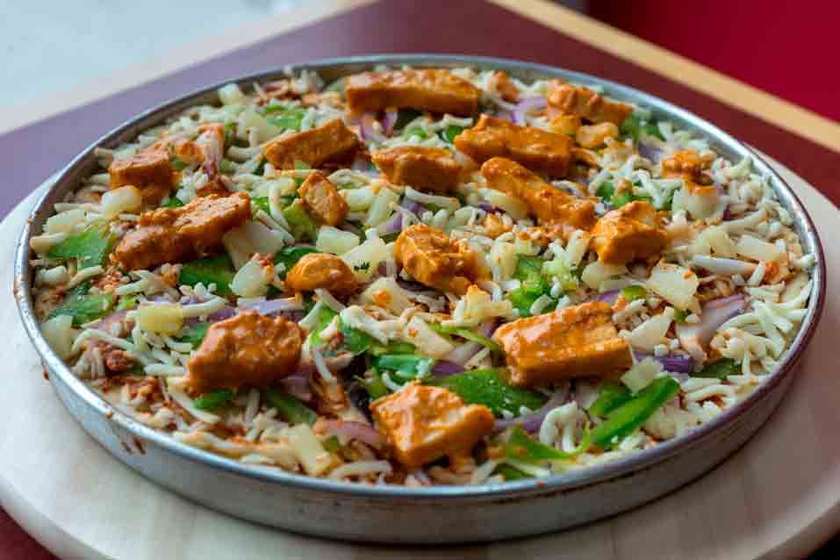 Coconut Chicken Pizza