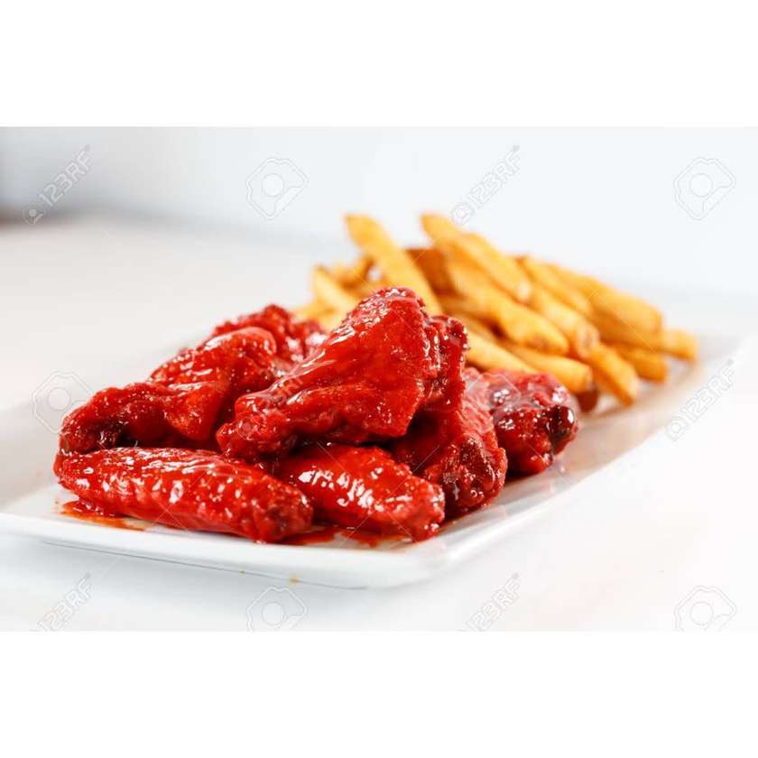 Spicy Wings and Fries