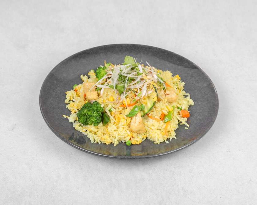Rice with Vegetables and Sauce