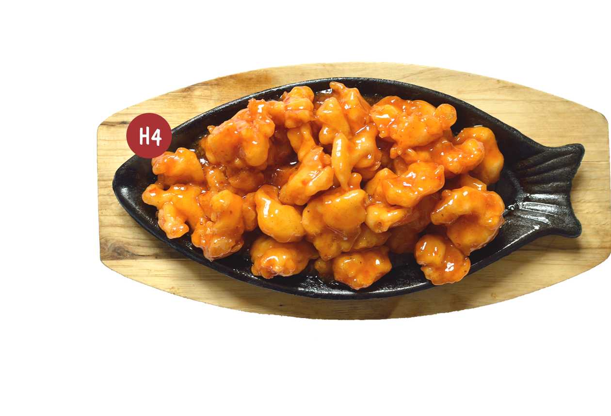 Creveţi cu sos chilli