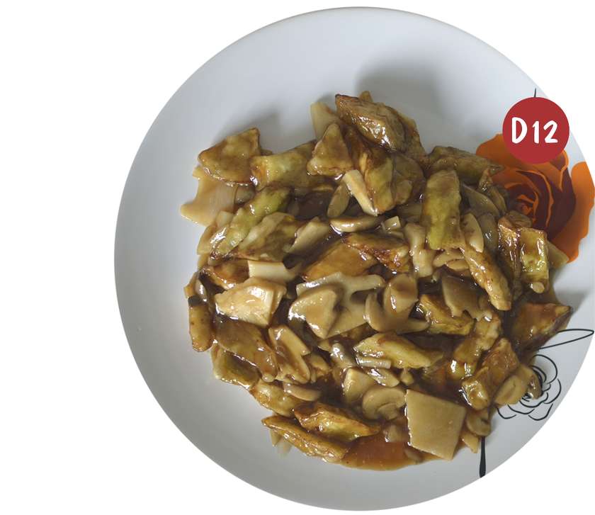 Vinete cu bambus şi ciuperci