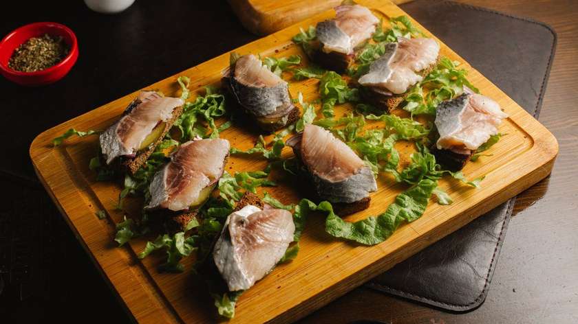 Canapes with Herring