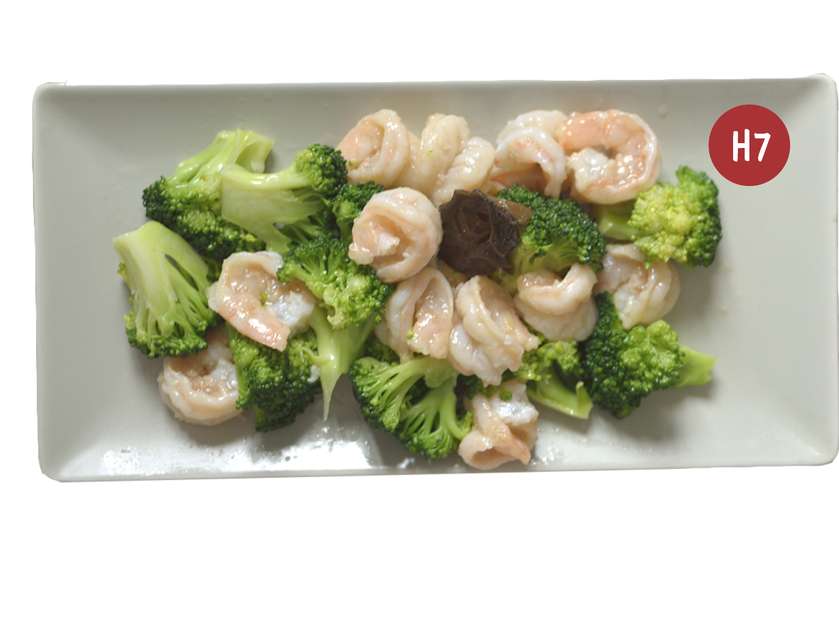 Creveţi cu broccoli