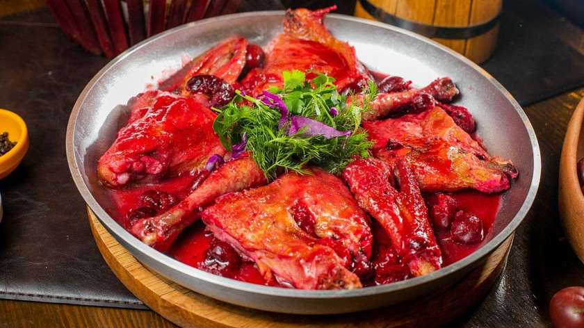 Village Chicken with Cherries
