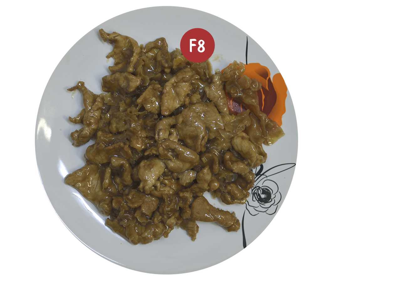 Porc cu ciuperci chinezeşti albe