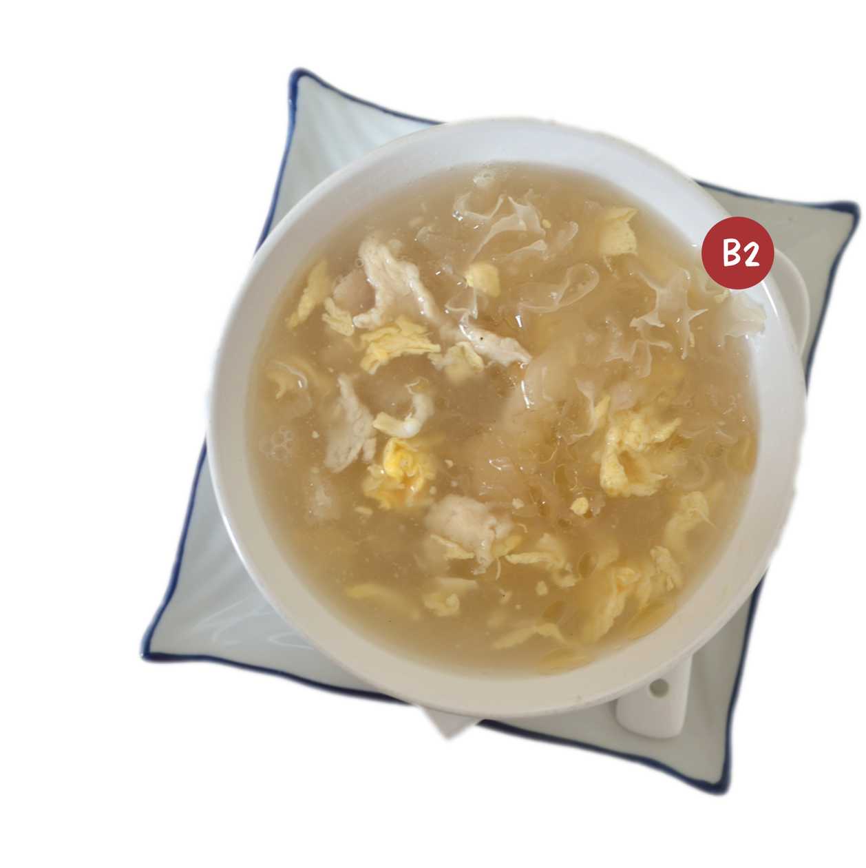 Supă de pui cu ciuperci chinezeşti albe