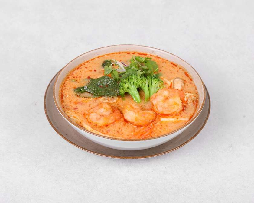 Tom Yum soup with shrimps