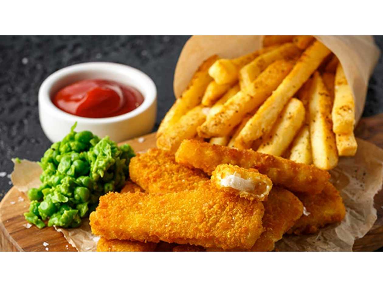 Red Snapper Fish Fingers with Fries