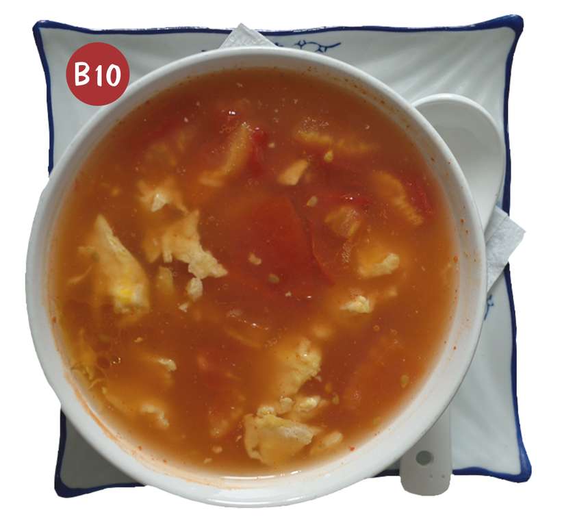 Supă cu proteina la alegere si roşii