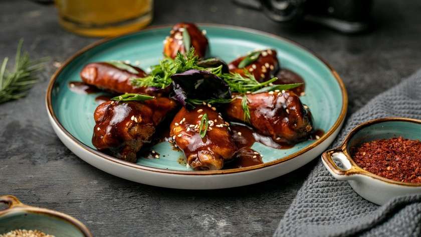 Chicken Wings in BBQ Sauce