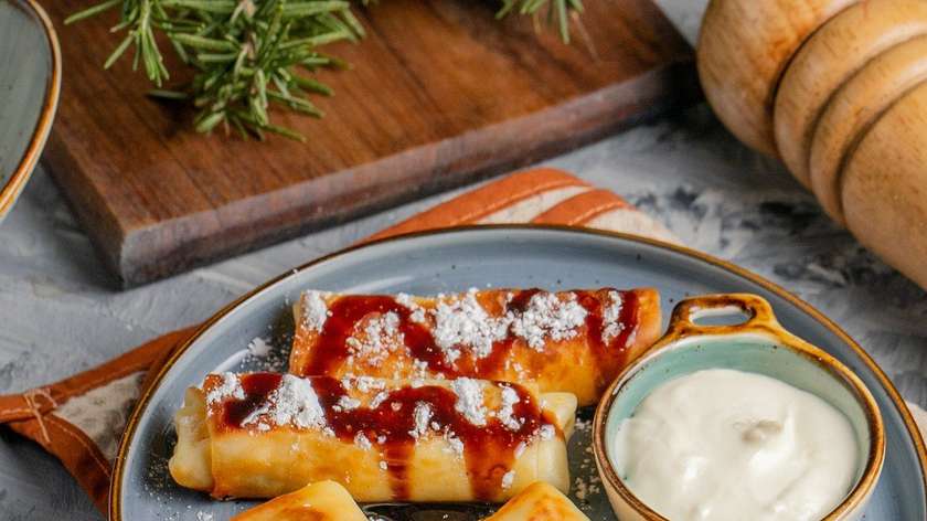 Crepe with Cottage Cheese