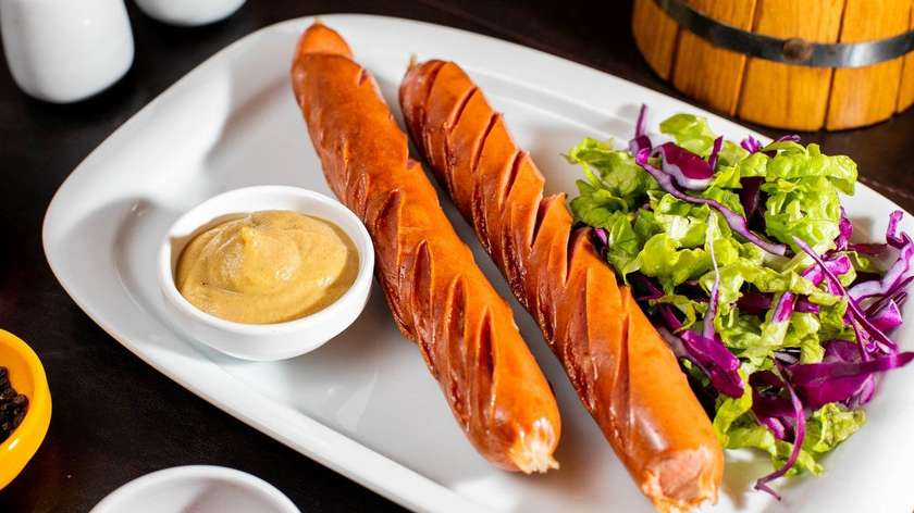 German Sausage with Cheese (Fried)