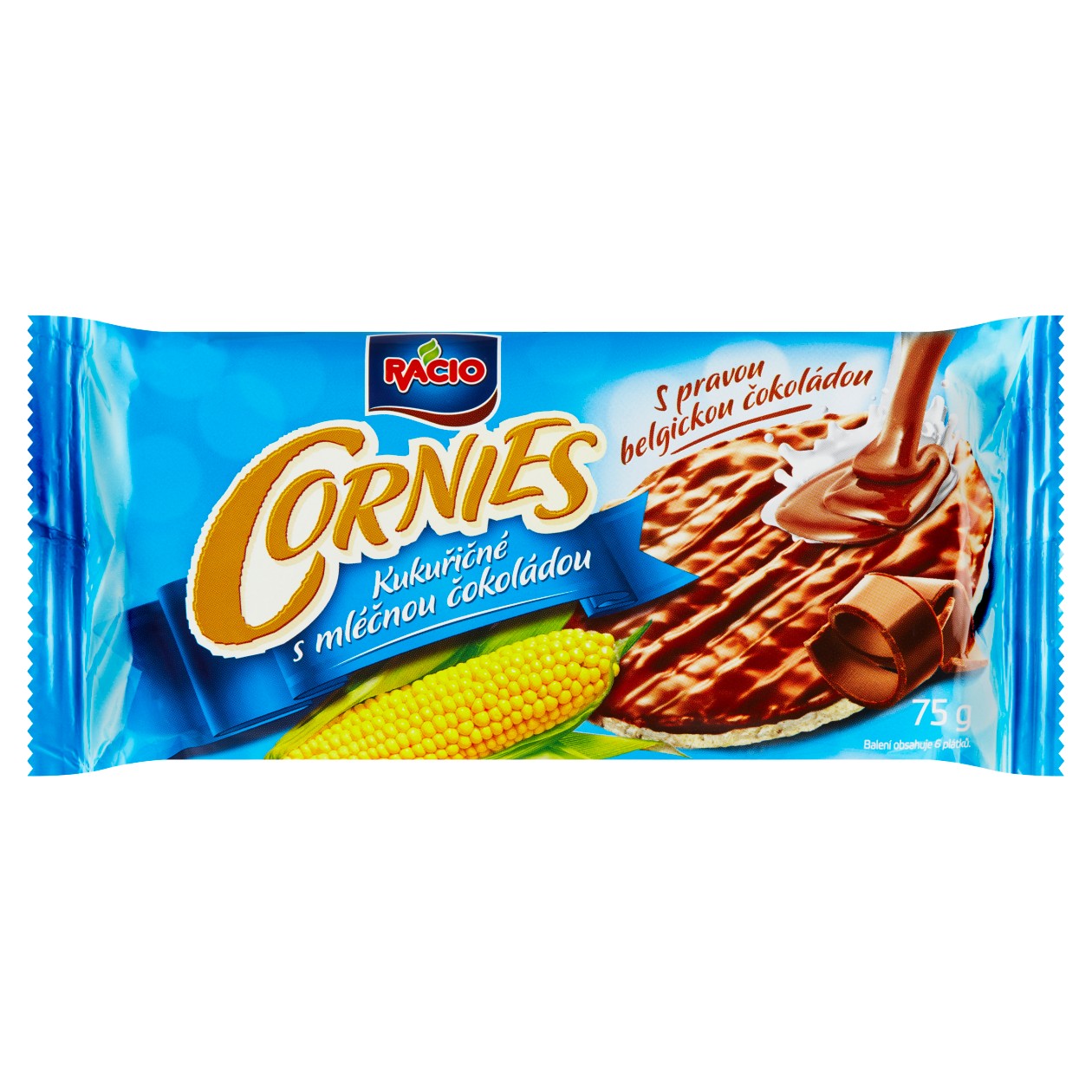 Racio Cornies Kukuřičné S mléčnou Čokoládou 75g