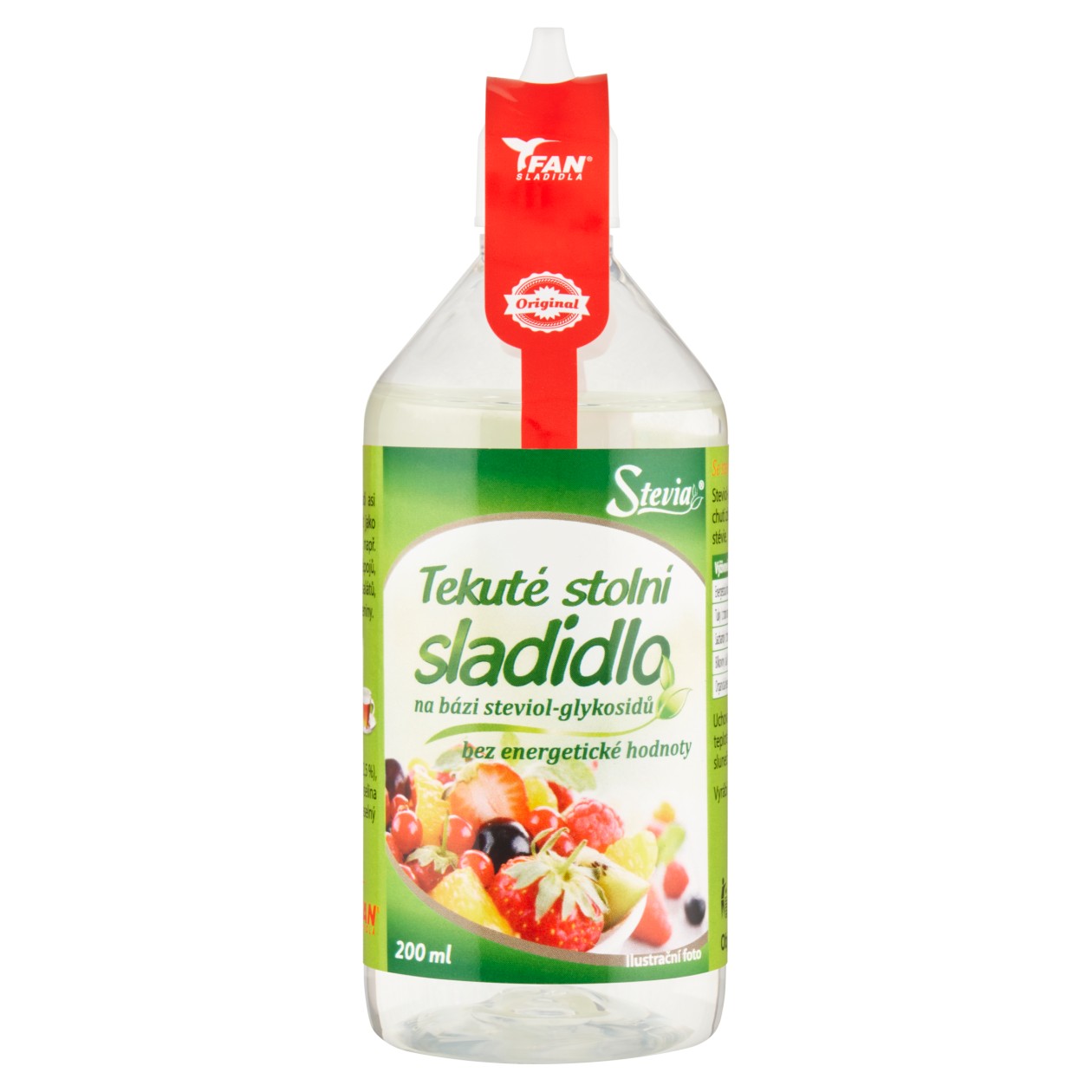 Fan Sladidla Stevia Tekuté Stolní Sladidlo Na Bázi Steviol-Glykosidů 200Ml
