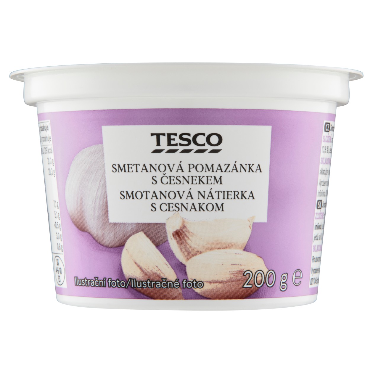Tesco Smetanová Pomazánka S Česnekem 200g
