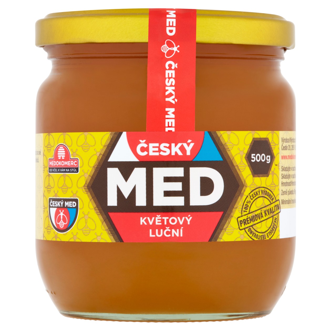 Medokomerc Český Med Květový Luční 500g
