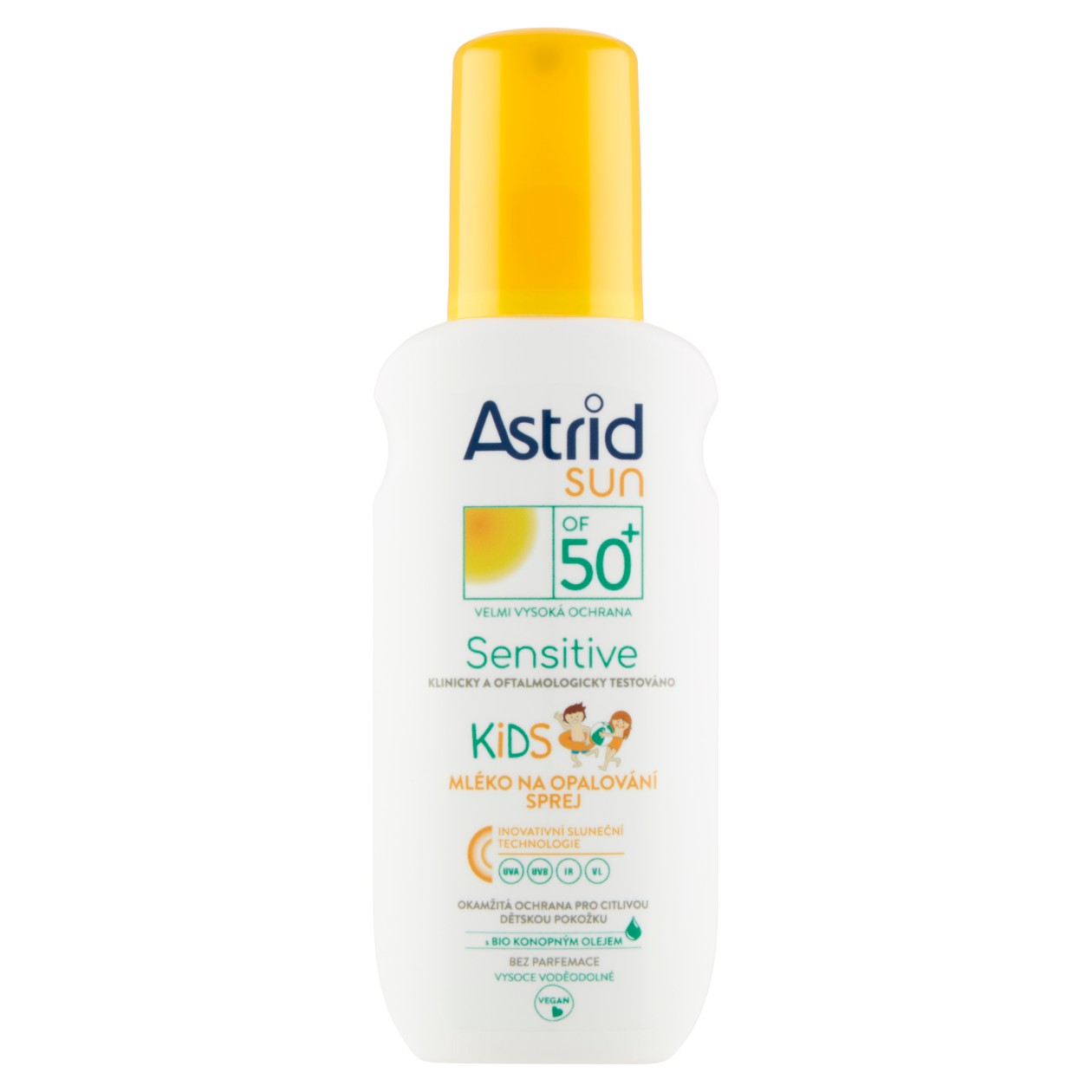 Astrid Sun Sensitive Dětské mléko Na Opalování Sprej Of 50+ 150Ml