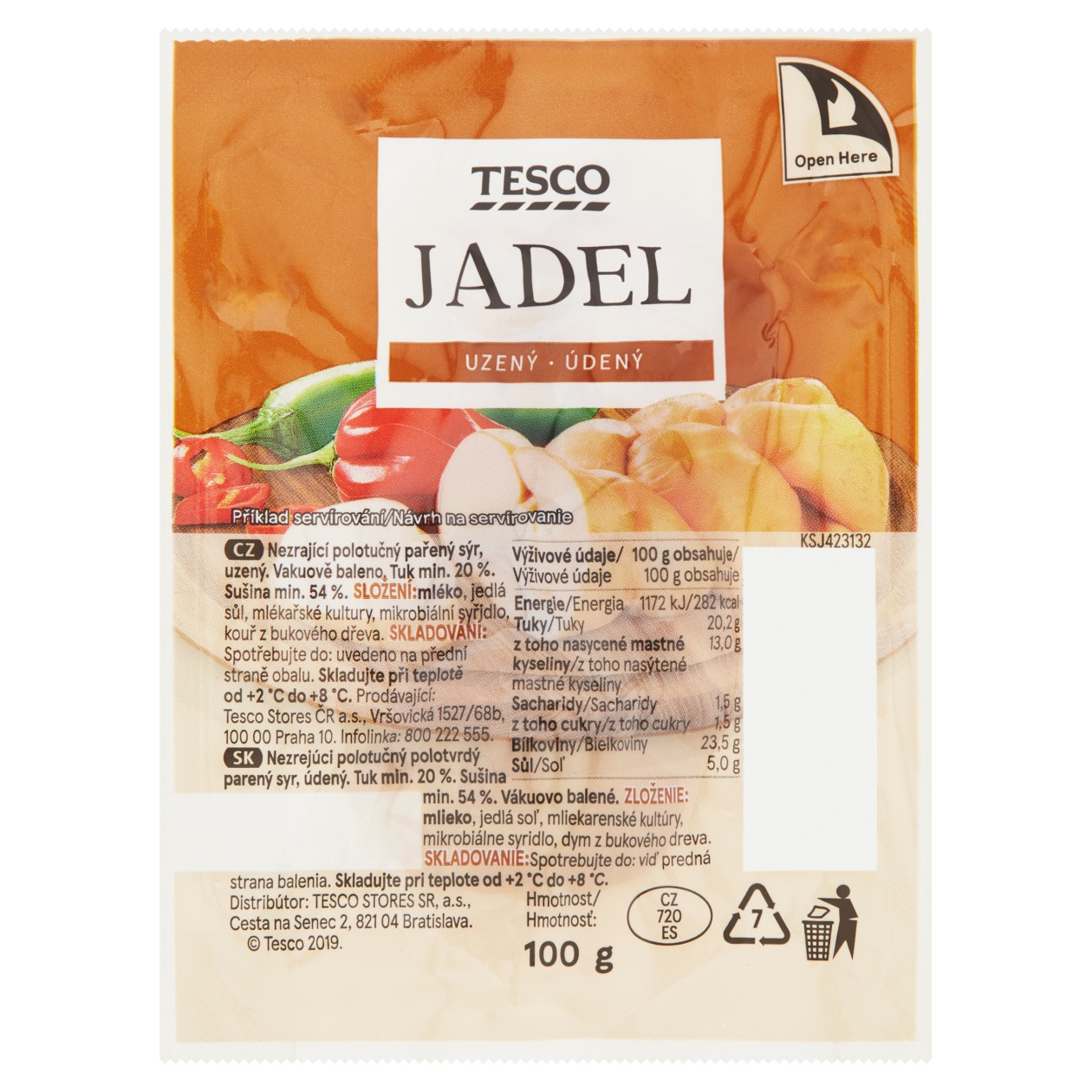 Tesco Jadel Uzený 100g