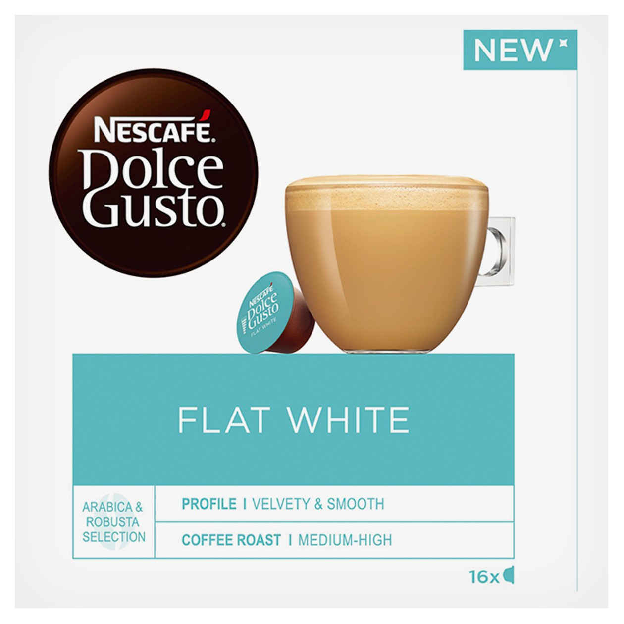 Nescafé® Dolce gusto® Flat White - Coffee Capsules - 16 Pcs