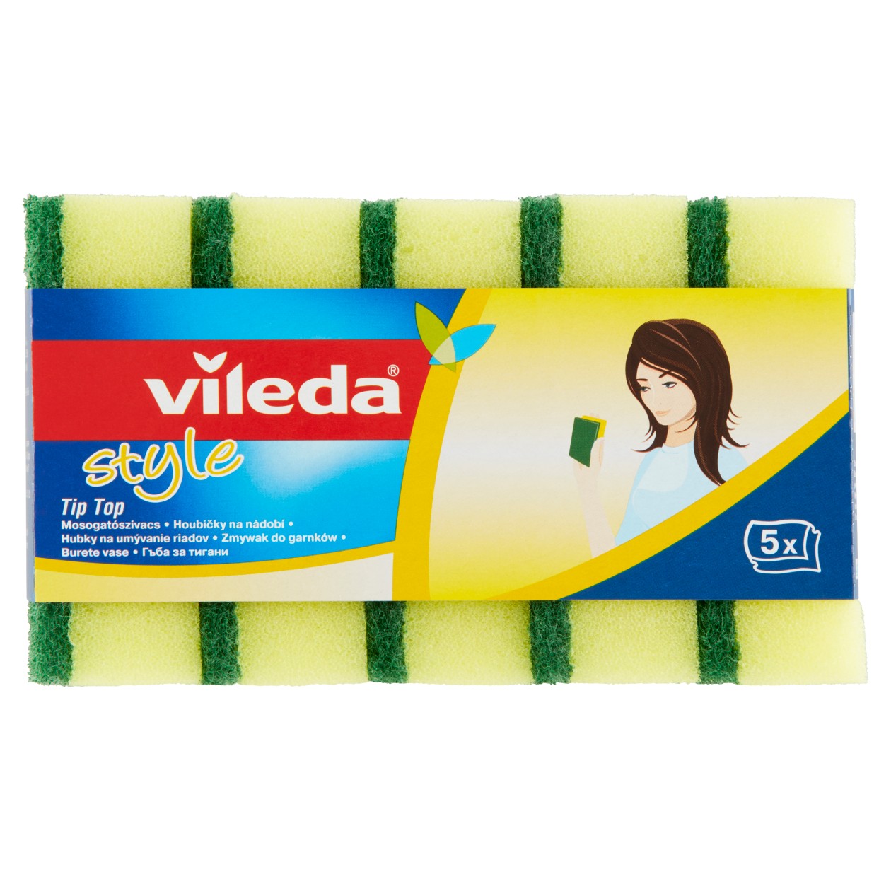 Vileda Tip Top Sponge 5 Pcs