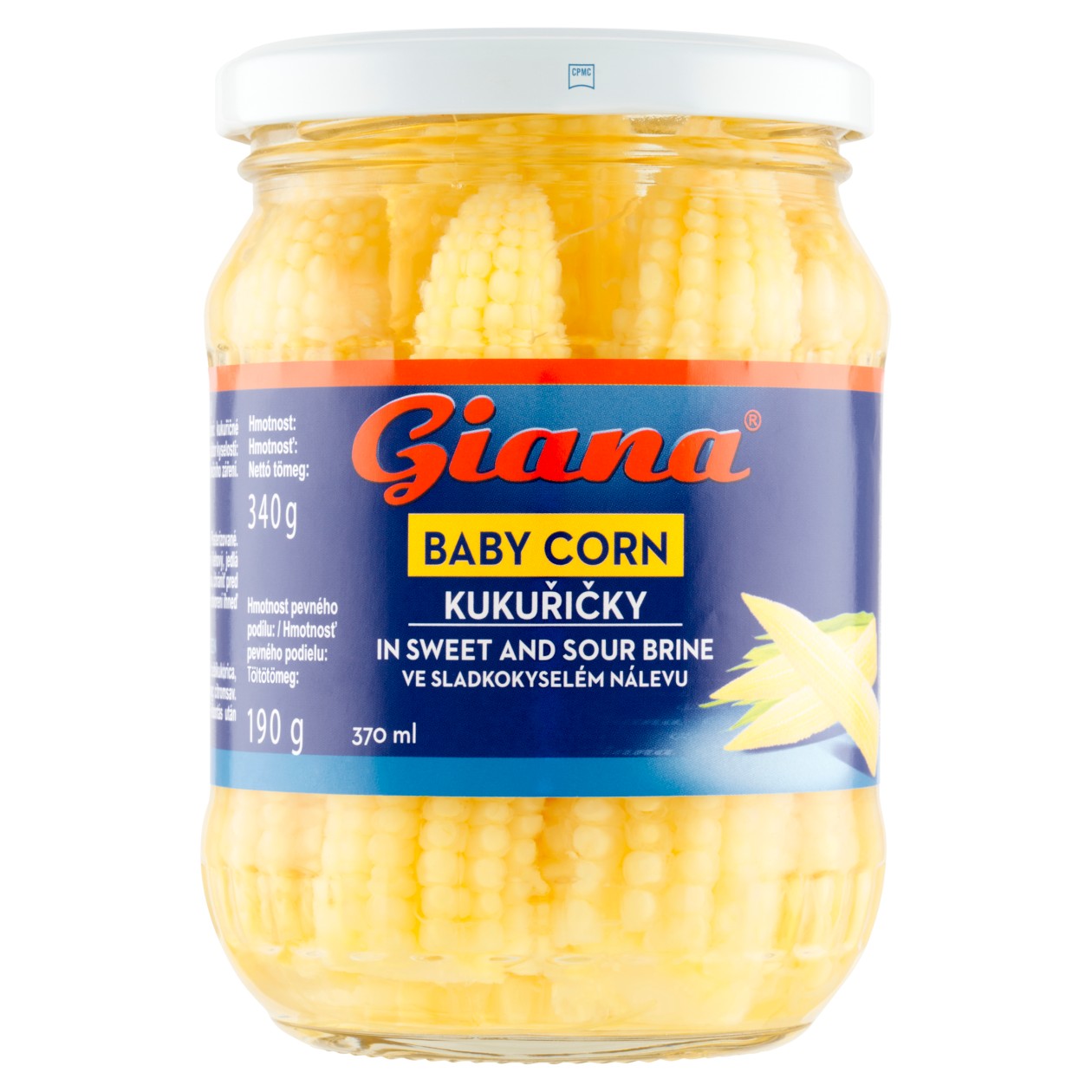 Giana Kukuřičky Ve Sladkokyselém Nálevu 340g