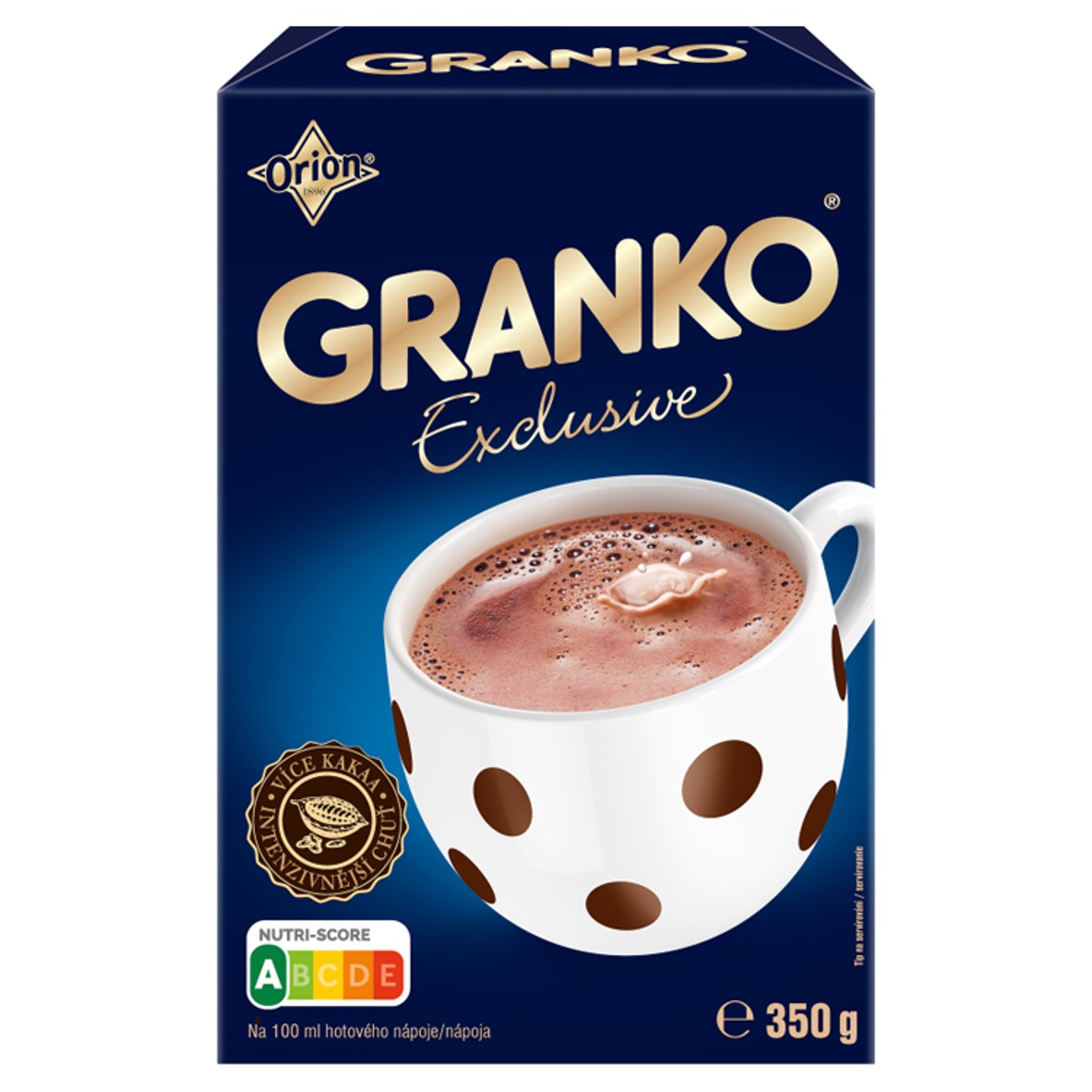 Orion granko Exclusive Instantní Kakaový Nápoj S 30 % Kakaa 350g