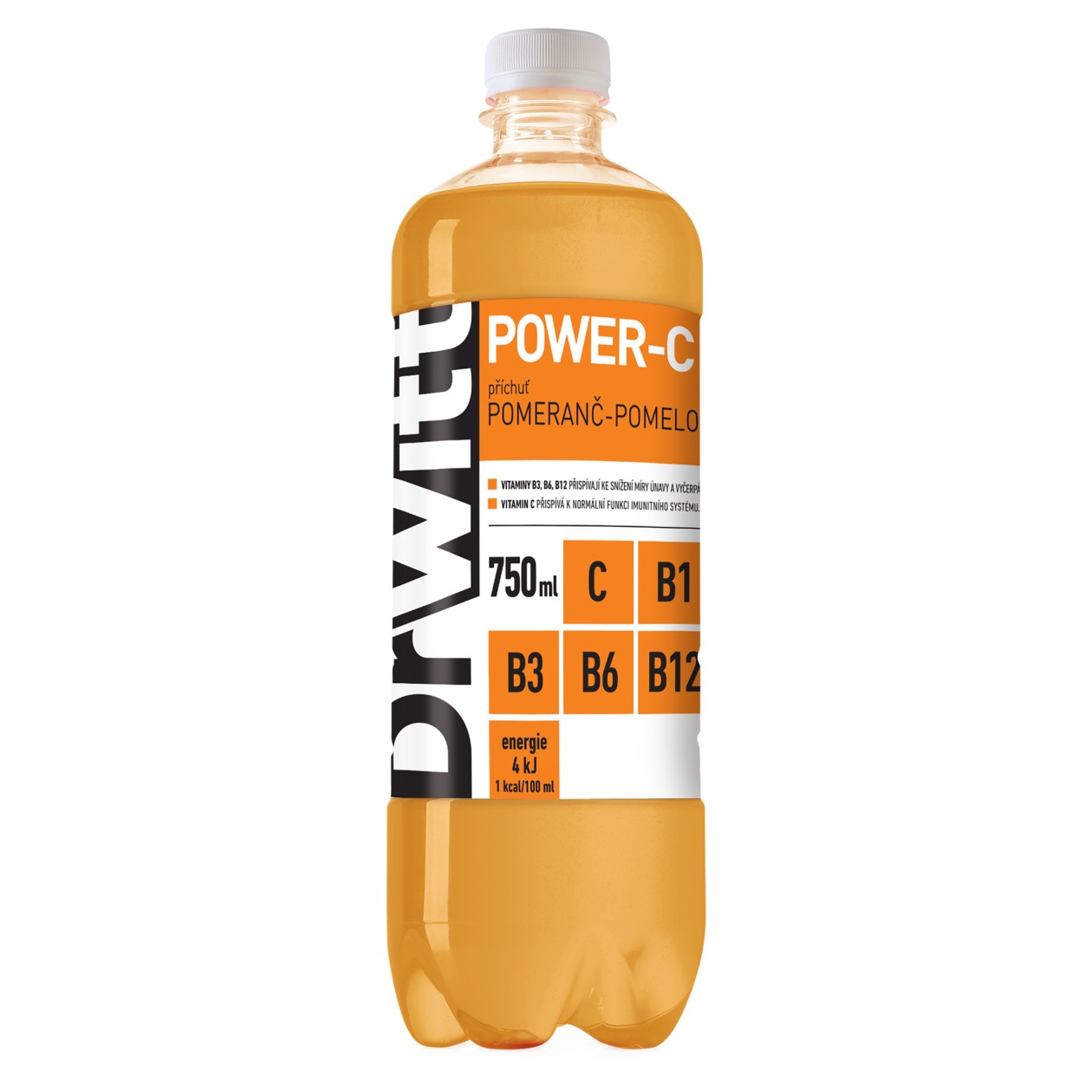 Drwitt Power-C Příchuť Pomeranč-Pomelo 750Ml