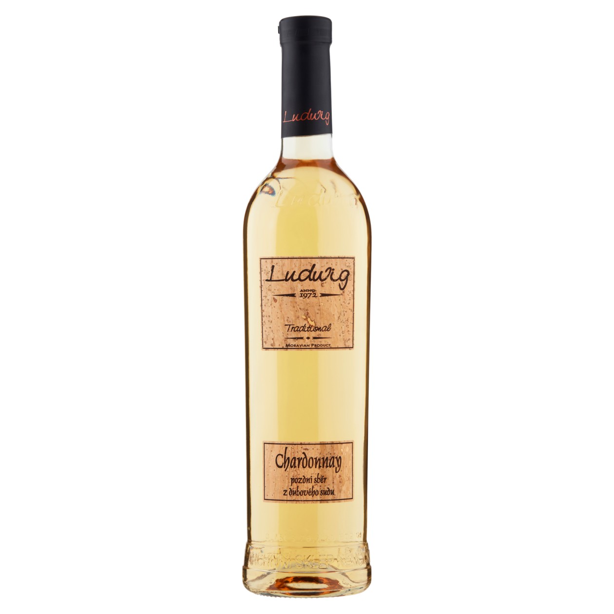 Ludwig Chardonnay Z Dubového Sudu Jakostní Víno S Přívlastkem Pozdní Sběr Polosuché 0,75L