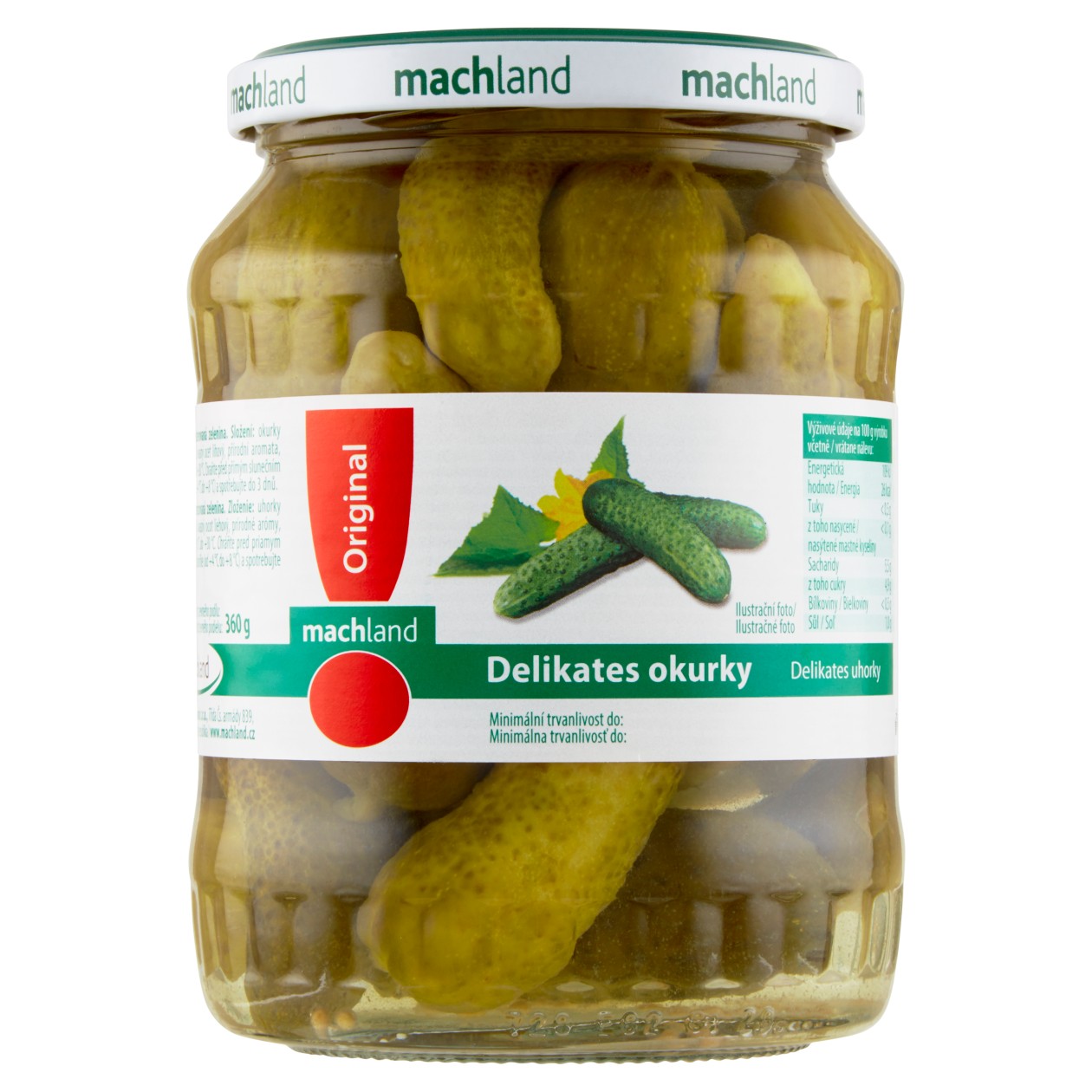 Machland Delikates Okurky 670g