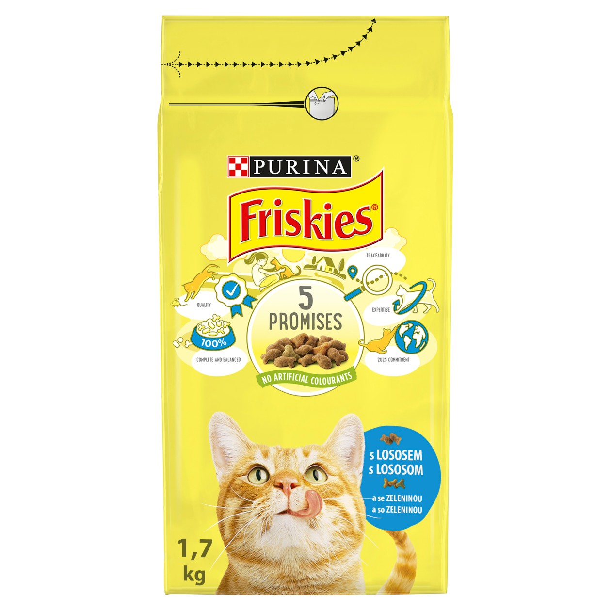 Friskies® S Lososem A Se Zeleninou 1,7Kg
