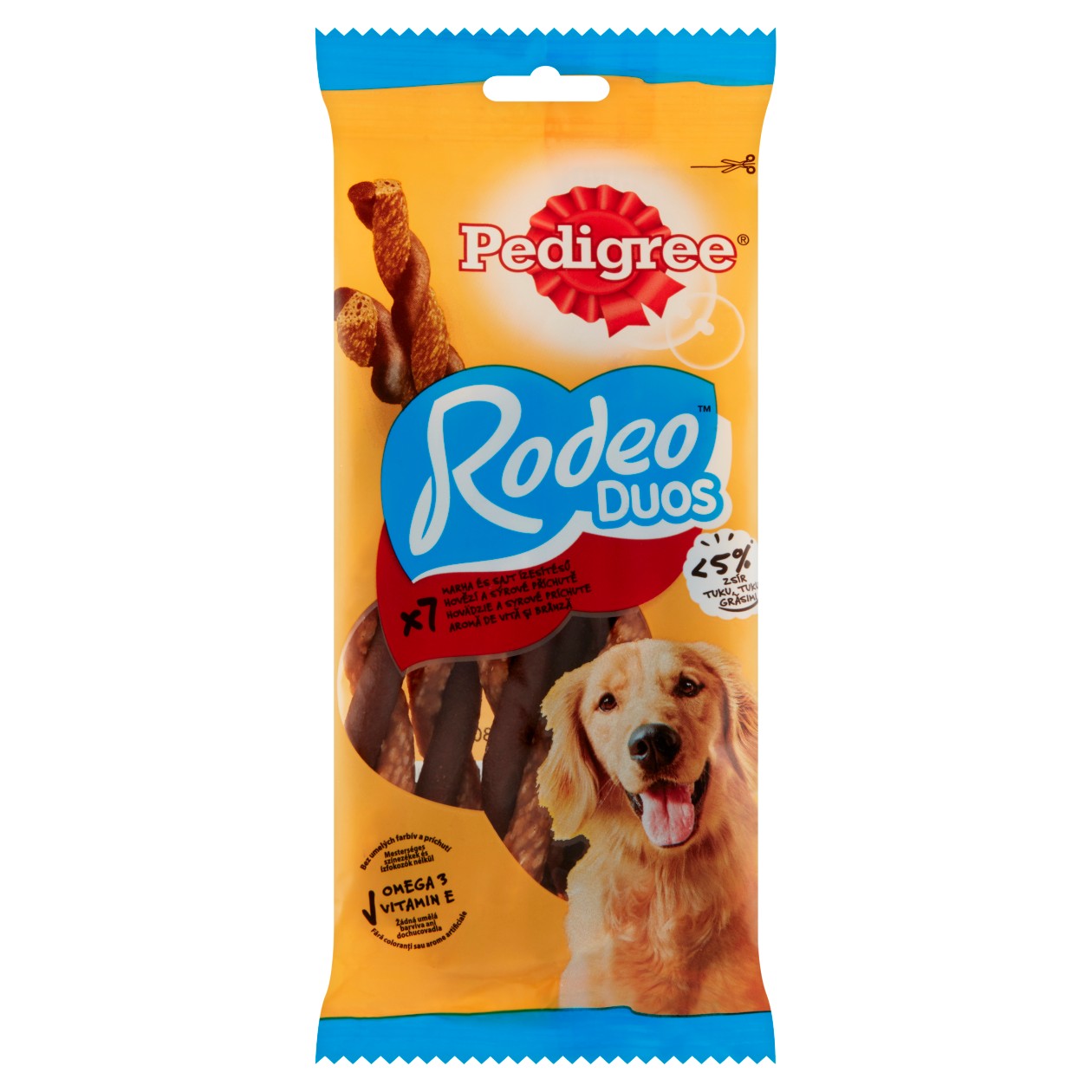 Pedigree Rodeo Duos Hovězí A Sýrové Příchutě 7 Ks 123g