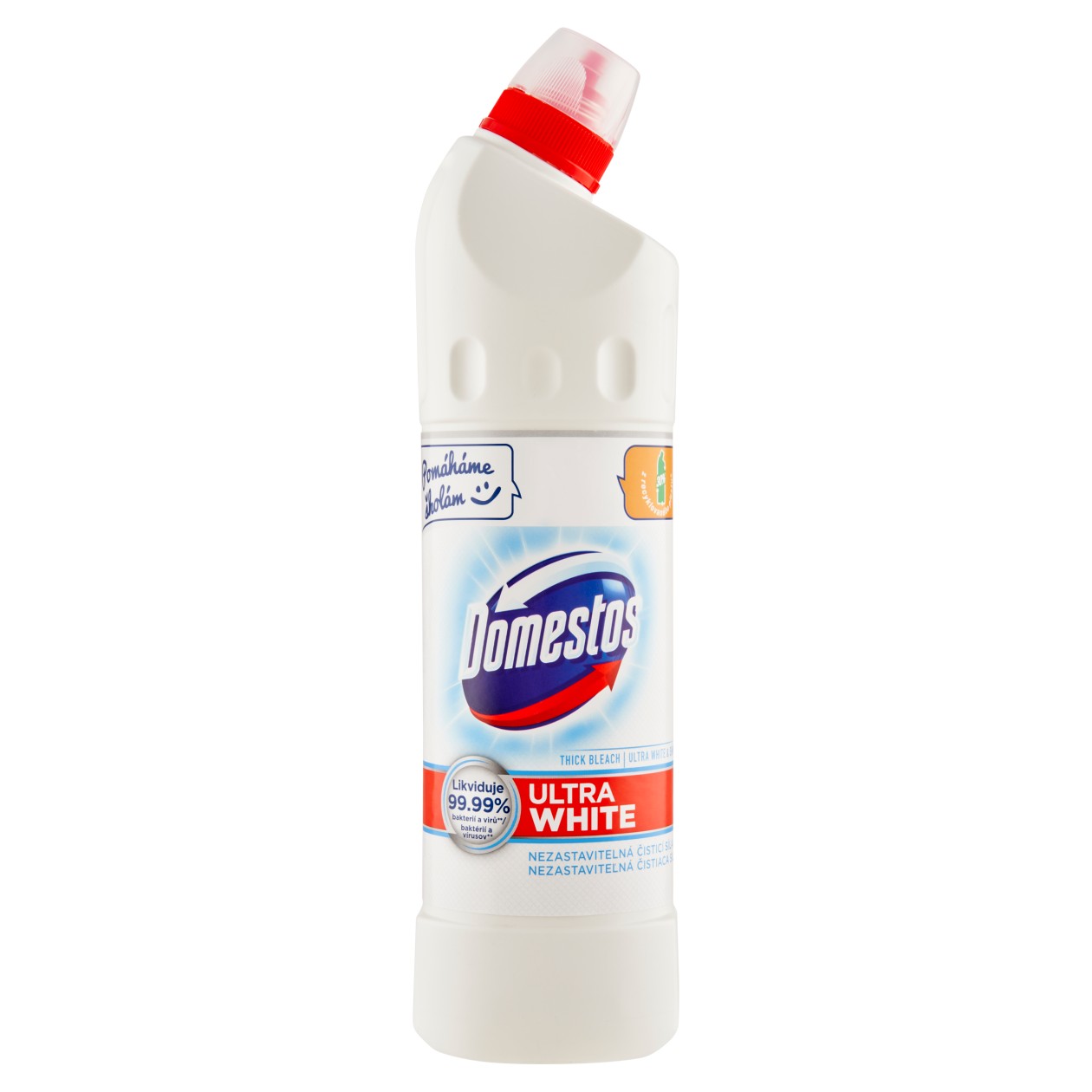 Domestos Ultra White White & Shine Tekutý Dezinfekční A Čisticí Přípravek 750Ml
