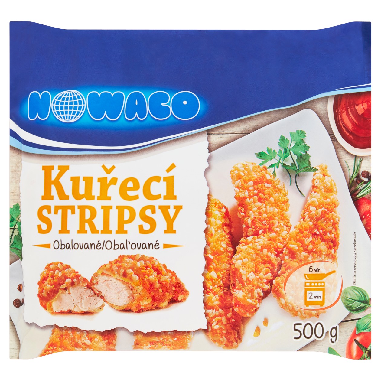 Nowaco Kuřecí Stripsy Obalované 500g