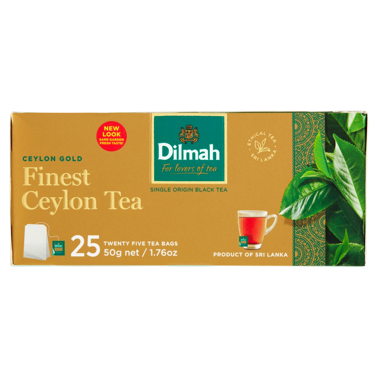 Dilmah Ceylon gold Cejlonský Černý Čaj Pravý 25 X 2g (50g)