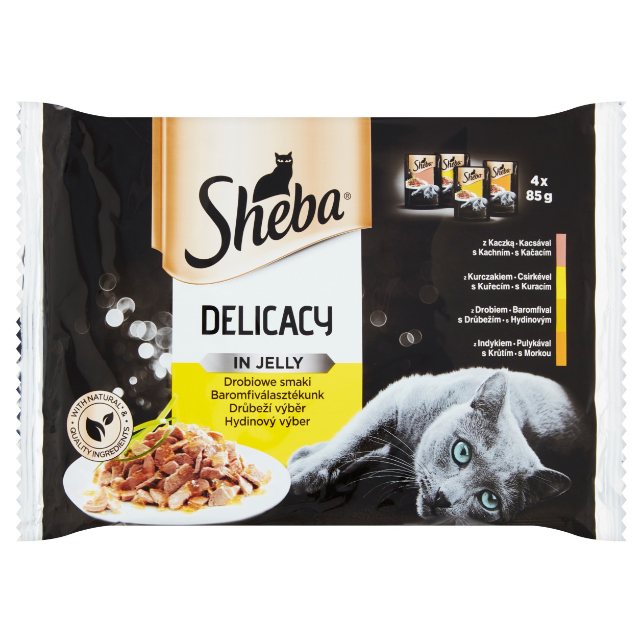 Sheba Delicacy In Jelly Poultry Selection 4 X 85g (340g)