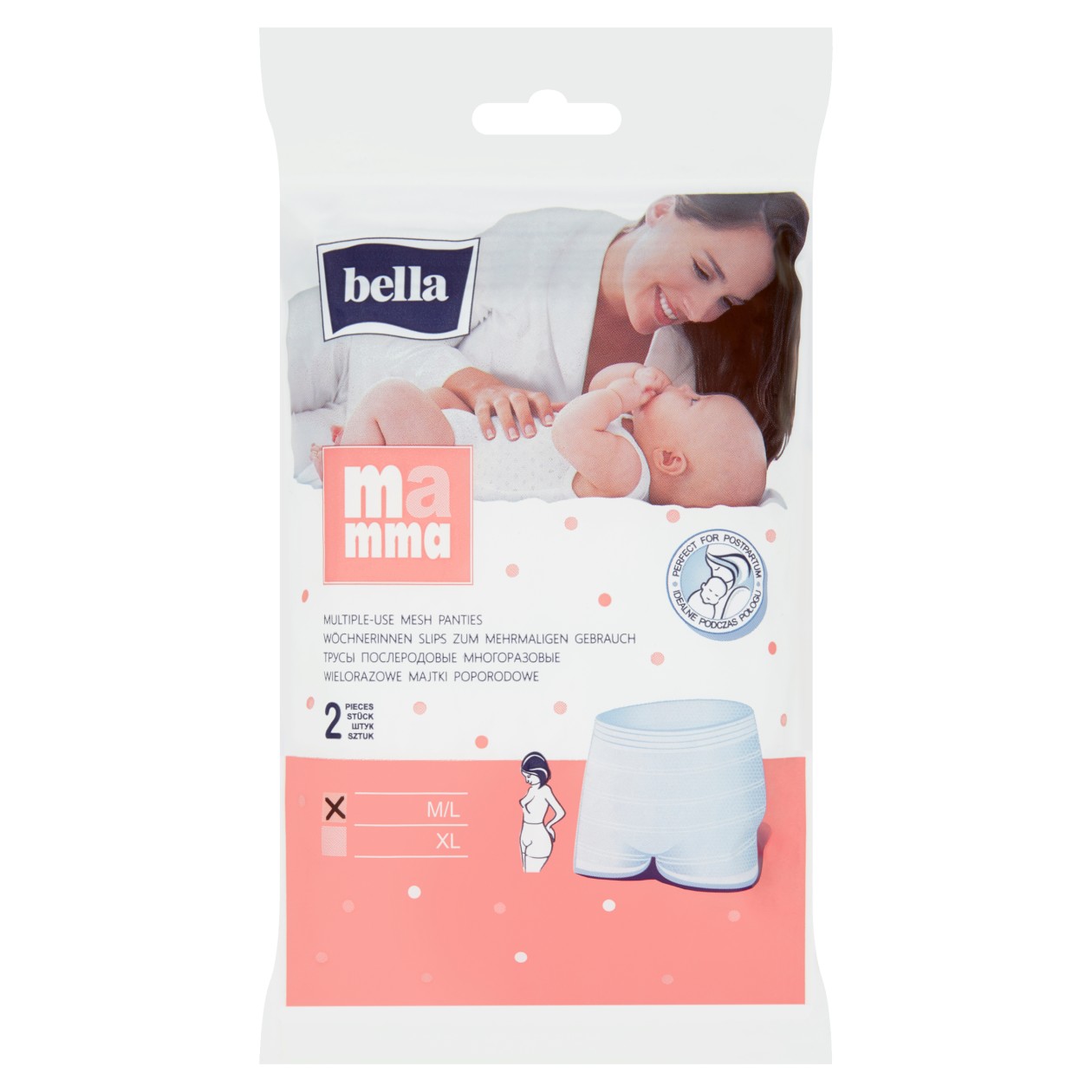 Bella Mamma Multifunkční Síťové Kalhotky M/L Á 2 Ks