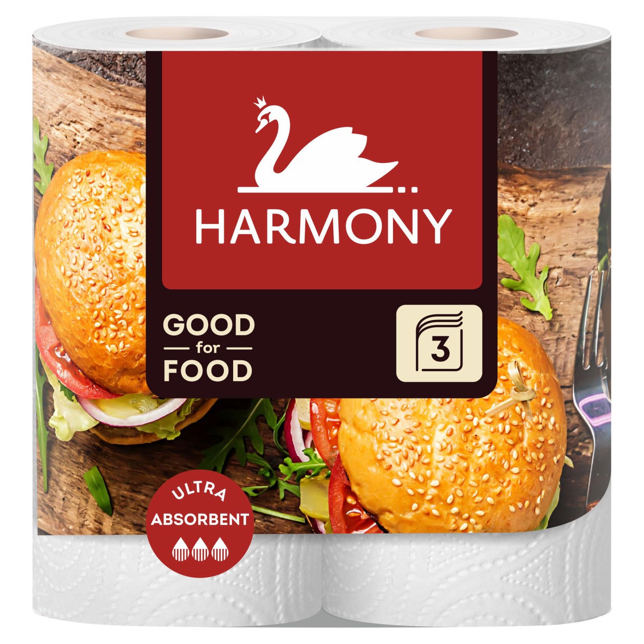 Harmony good For Food Kuchyňské Utěrky 3 Vrstvy 2 Ks