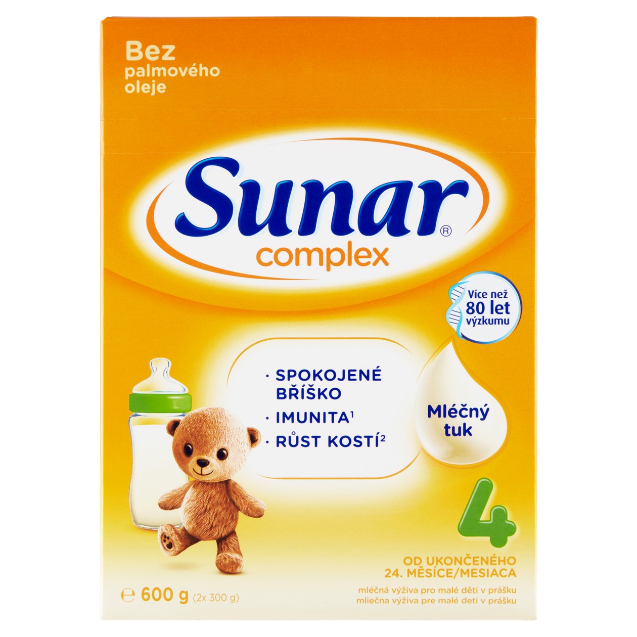 Sunar Complex 4 mléčná Výživa Pro Malé Děti V Prášku 2 X 300g (600g)