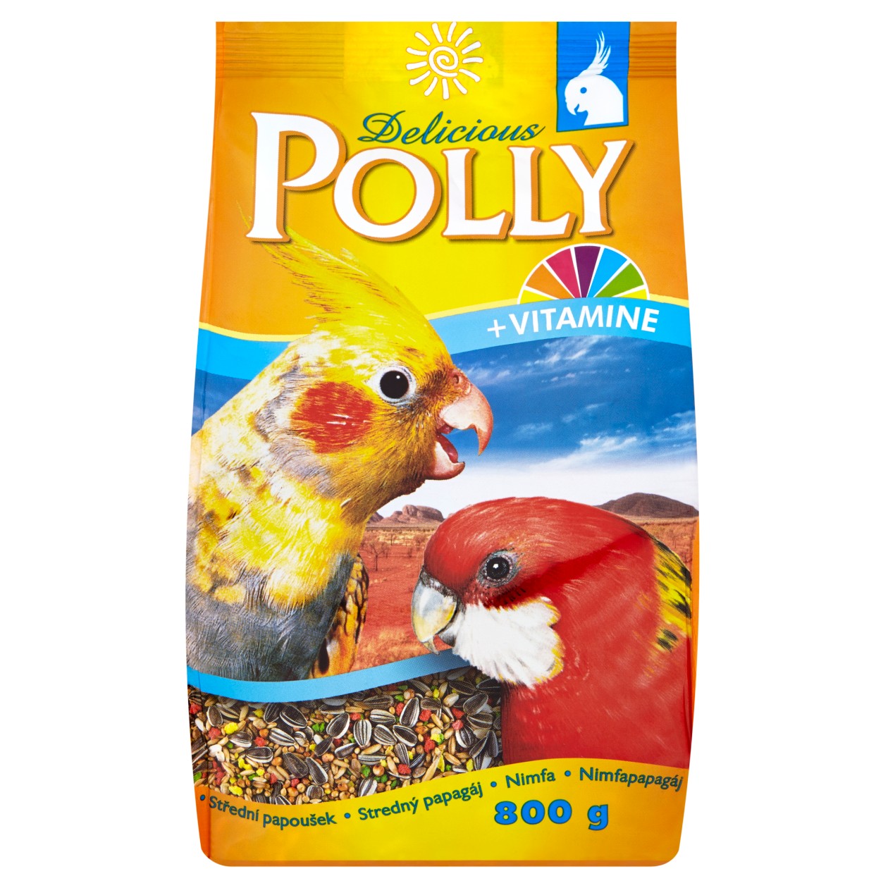 Polly Delicious Kompletní Krmivo Pro Střední Papoušky 800g