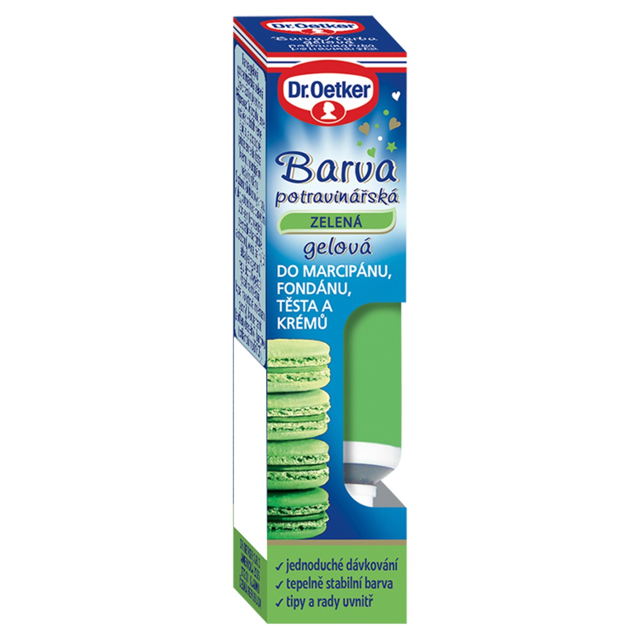 Dr. Oetker Barva gelová Potravinářská Zelená 10g